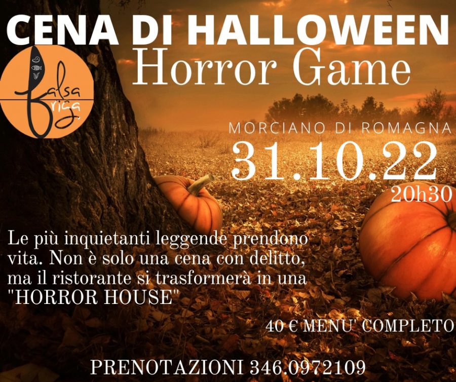 Cena di Halloween – Horror Game al Falsariga di Morciano